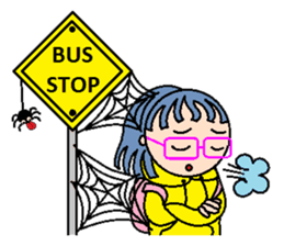 Molly in the pink glasses sticker #1447112