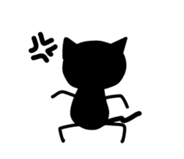 Black cats! sticker #1447340