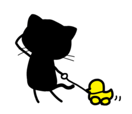 Black cats! sticker #1447348