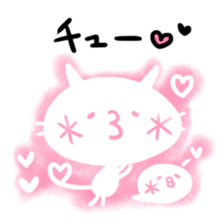 White White cat sticker #1448026