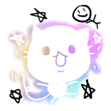 White White cat sticker #1448033