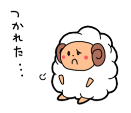 Fluffy sheep stickers sticker #1448358