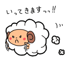 Fluffy sheep stickers sticker #1448360