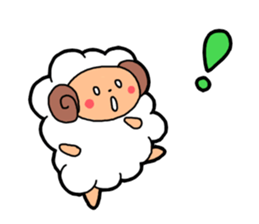 Fluffy sheep stickers sticker #1448365