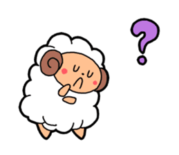 Fluffy sheep stickers sticker #1448366