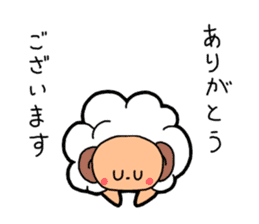 Fluffy sheep stickers sticker #1448389