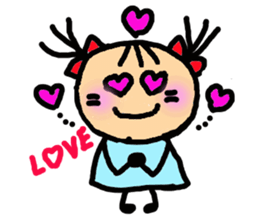 Twin tail mimi sticker #1449998