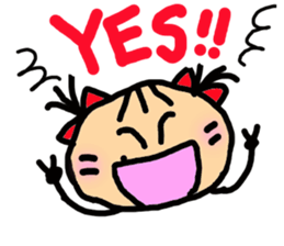 Twin tail mimi sticker #1450003