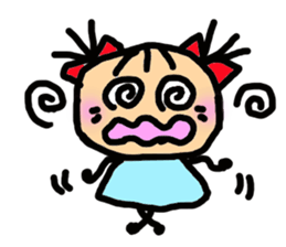 Twin tail mimi sticker #1450007