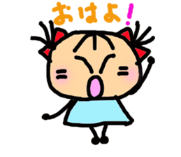 Twin tail mimi sticker #1450008