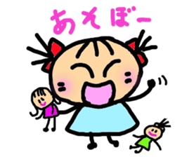 Twin tail mimi sticker #1450014