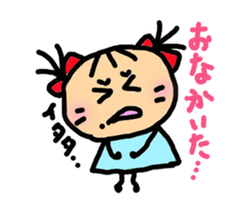 Twin tail mimi sticker #1450017