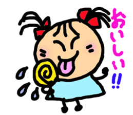 Twin tail mimi sticker #1450023