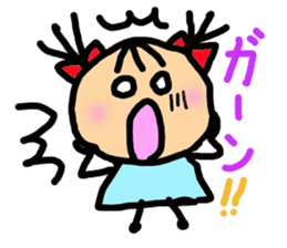 Twin tail mimi sticker #1450024