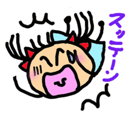 Twin tail mimi sticker #1450026