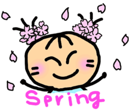 Twin tail mimi sticker #1450030