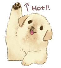 The Golden Retriever Puppy! sticker #1450615