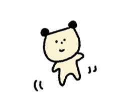 Small sticker ~Bear such as dog~ sticker #1451009