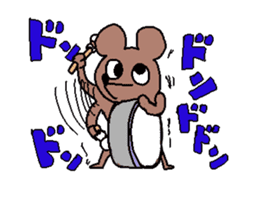 Brown mouse sticker #1451397