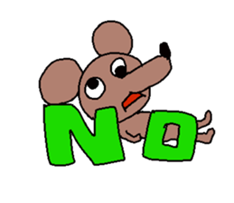 Brown mouse sticker #1451428