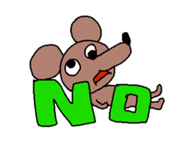 Brown mouse sticker #1451428