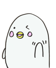 White dolphin Kyupi sticker #1451434