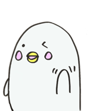 White dolphin Kyupi sticker #1451434