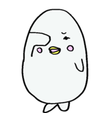 White dolphin Kyupi sticker #1451435