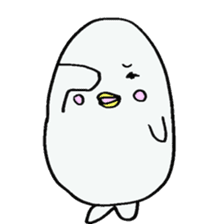 White dolphin Kyupi sticker #1451435