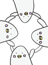 White dolphin Kyupi sticker #1451437