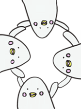 White dolphin Kyupi sticker #1451437