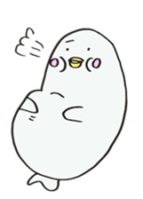 White dolphin Kyupi sticker #1451438