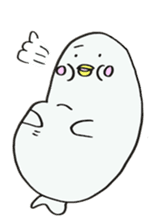 White dolphin Kyupi sticker #1451438