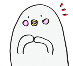 White dolphin Kyupi sticker #1451439