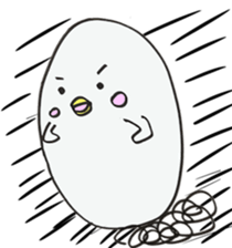 White dolphin Kyupi sticker #1451440