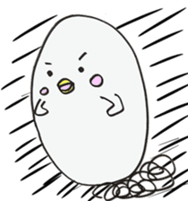 White dolphin Kyupi sticker #1451440