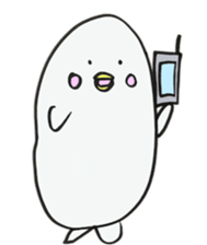 White dolphin Kyupi sticker #1451441