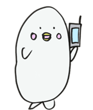 White dolphin Kyupi sticker #1451441