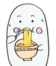 White dolphin Kyupi sticker #1451442