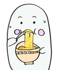 White dolphin Kyupi sticker #1451442