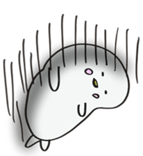 White dolphin Kyupi sticker #1451443