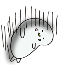 White dolphin Kyupi sticker #1451443