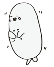 White dolphin Kyupi sticker #1451444