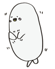 White dolphin Kyupi sticker #1451444