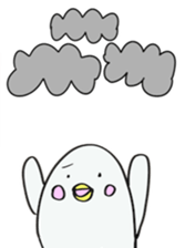 White dolphin Kyupi sticker #1451448