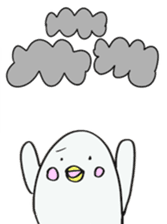 White dolphin Kyupi sticker #1451448