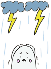 White dolphin Kyupi sticker #1451449