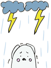 White dolphin Kyupi sticker #1451449