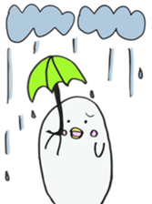 White dolphin Kyupi sticker #1451450