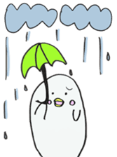 White dolphin Kyupi sticker #1451450